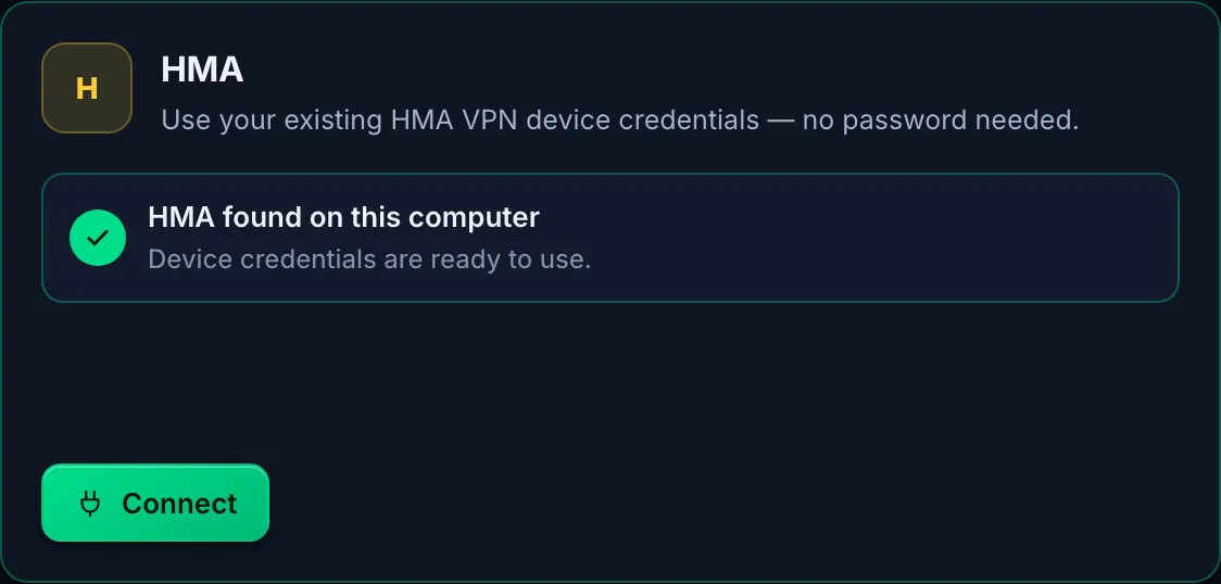 Proxy Farm screen for adding a VPN provider